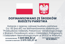 Dofinansowanie ze środków budżetu państwa