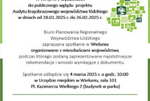 Konsultacje projektu audytu krajobrazowego WŁ spotkanie w Wieluniu