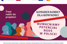 KONGRES KOBIET DLA RÓWNOŚCI – wzmacniamy potencjał organizacji pozarządowych