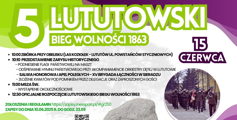 Lututowski Bieg Wolności 1863 