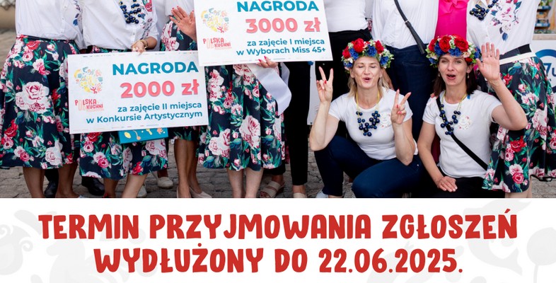 Zmiana terminu przyjmowania zgłoszeń do ogólnopolskiego konkursu dla Kół Gospodyń Wiejskich