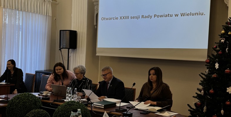 XXIII sesja Rady Powiatu w Wieluniu