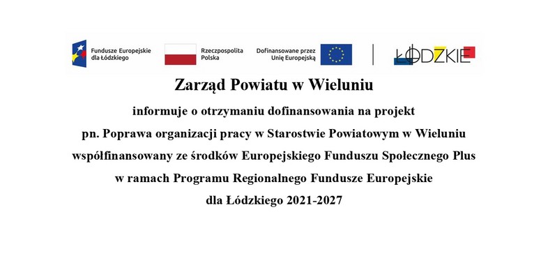 ,,Poprawa organizacji pracy w Starostwie Powiatowym w Wieluniu