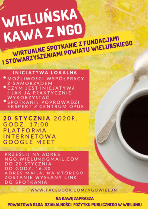 Wieluńska Kawa z NGO - 20.01.21 r.