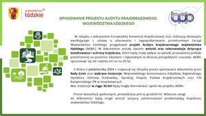 Opiniowanie projektu audytu krajobrazowego WŁ