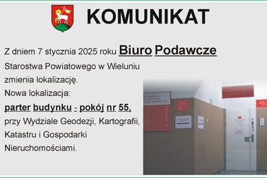 Zmiana lokalizacji biura podawczego