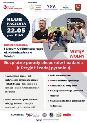 Profilaktyka i nowe technologie w trosce o serce – Klub Pacjenta w Wieluniu!