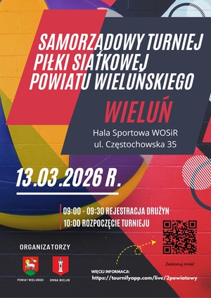 II Samorządowy Turniej Piłki Siatkowej Powiatu Wieluńskiego 2026